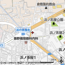 岡山県倉敷市浜ノ茶屋周辺の地図