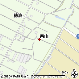 愛知県田原市西山町西山周辺の地図