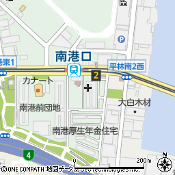 市営南港住宅周辺の地図