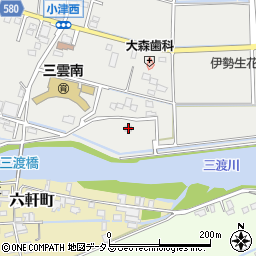 三重県松阪市小津町596-1周辺の地図