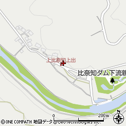 三重県名張市上比奈知894周辺の地図