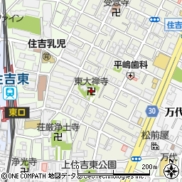 東大禅寺周辺の地図