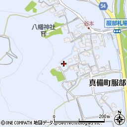 岡山県倉敷市真備町服部1905周辺の地図