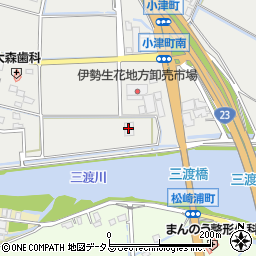 三渡川ポンプ場周辺の地図