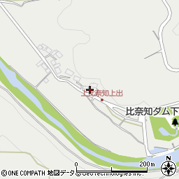 三重県名張市上比奈知855周辺の地図