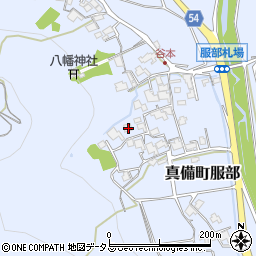 岡山県倉敷市真備町服部1904周辺の地図