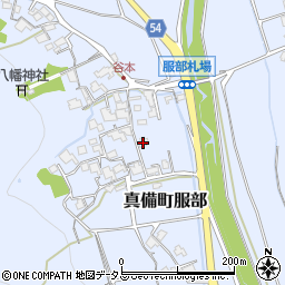 岡山県倉敷市真備町服部1864周辺の地図