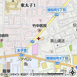 大阪信用金庫八尾支店周辺の地図