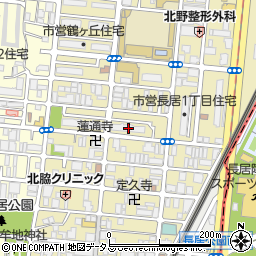 大阪市営鶴ヶ丘住宅周辺の地図