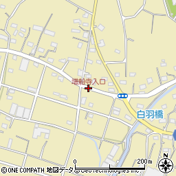 増船寺入口周辺の地図