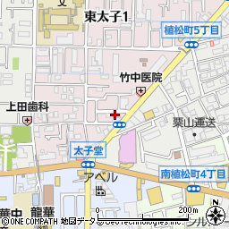 フタバクリーニング株式会社　東太子店周辺の地図