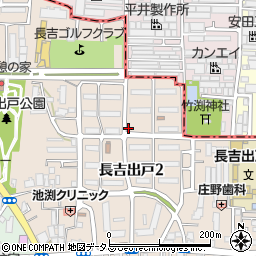市営長吉出戸西住宅周辺の地図