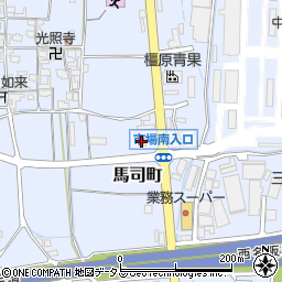 デイリーヤマザキ奈良中央市場前店周辺の地図