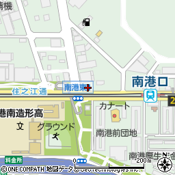 ファミリーマート南港口店周辺の地図