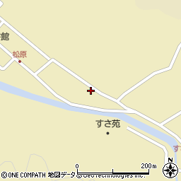山口県萩市須佐松原周辺の地図