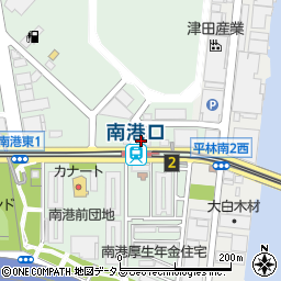関西木材市場周辺の地図