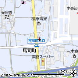 奈良県大和郡山市馬司町577-3周辺の地図