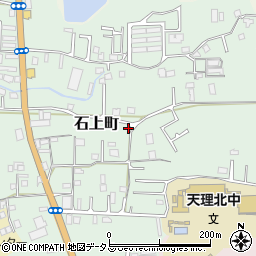 奈良県天理市石上町周辺の地図