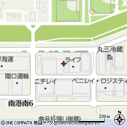 大阪府大阪市住之江区南港南6丁目6周辺の地図