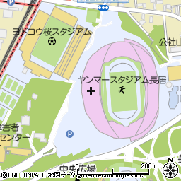 桜珈琲長居公園店周辺の地図