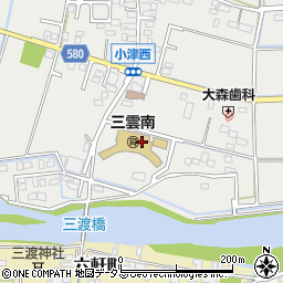 松阪市立　三雲南保育園周辺の地図