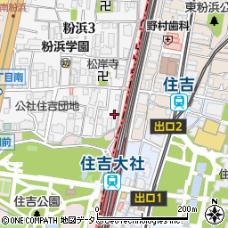 マツヤデンキ住吉店周辺の地図