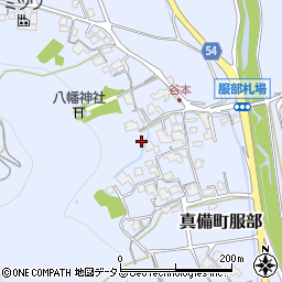 岡山県倉敷市真備町服部706周辺の地図