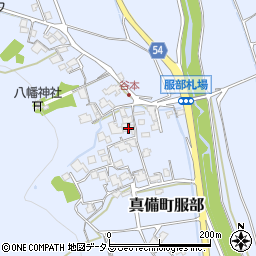 岡山県倉敷市真備町服部1893周辺の地図