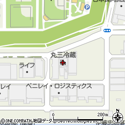 丸三冷蔵株式会社　南港工場周辺の地図