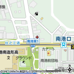 有限会社南港タイヤサービスセンター周辺の地図
