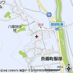 岡山県倉敷市真備町服部1892周辺の地図