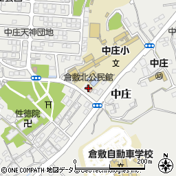 倉敷市倉敷北公民館周辺の地図