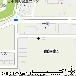 大阪港木材倉庫周辺の地図