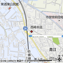 倉敷酒津郵便局周辺の地図