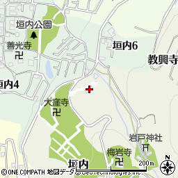 大阪府八尾市垣内478-1周辺の地図