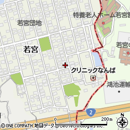 岡山県都窪郡早島町若宮23-1周辺の地図