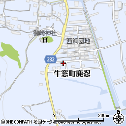 岡山県瀬戸内市牛窓町鹿忍847-90周辺の地図