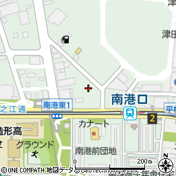大阪Ｃ．Ｒ．Ｃ．南港店周辺の地図