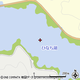 ひなち湖周辺の地図