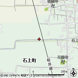 奈良県天理市石上町182周辺の地図