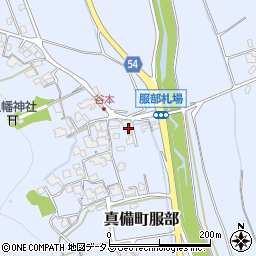 岡山県倉敷市真備町服部1862周辺の地図
