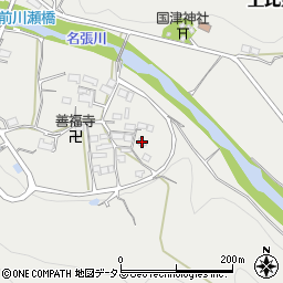 三重県名張市上比奈知1858周辺の地図