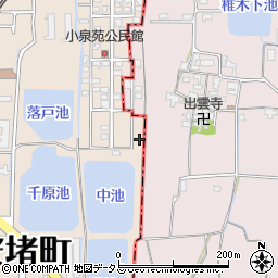 奈良県生駒郡安堵町東安堵46周辺の地図