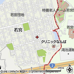 岡山県都窪郡早島町若宮23-2周辺の地図
