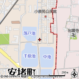 奈良県生駒郡安堵町東安堵52周辺の地図