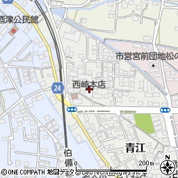 西崎本店周辺の地図