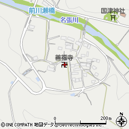 三重県名張市上比奈知2216周辺の地図