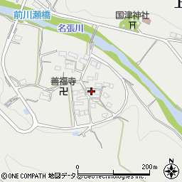 三重県名張市上比奈知1991周辺の地図