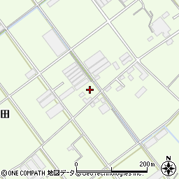 愛知県田原市保美町今田周辺の地図