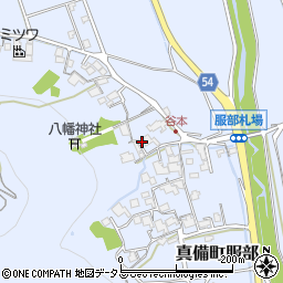 岡山県倉敷市真備町服部735周辺の地図